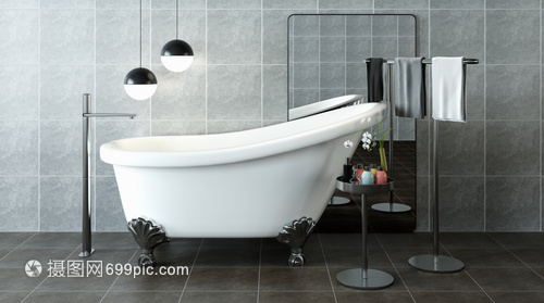 極簡風衛浴場景