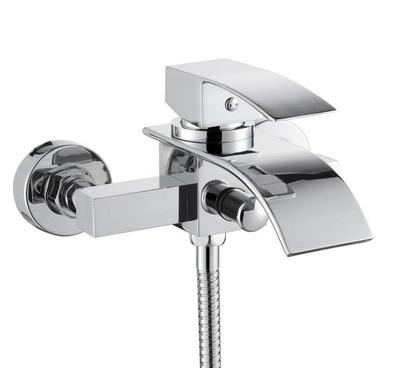 【工廠直銷 全銅四方冷熱水混水三聯花灑套裝 方形衛浴龍頭出口歐】價格_廠家_圖片 -